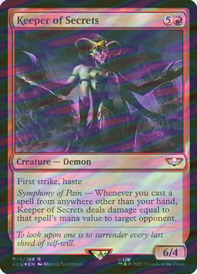 Keeper of Secrets (40K) (78★) / Surge Foil
