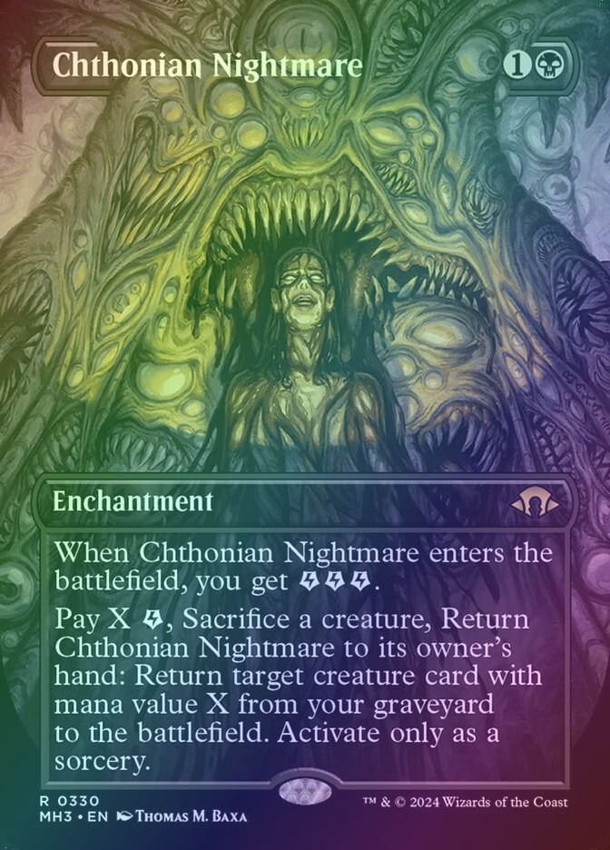 Chthonian Nightmare (MH3) (330) / Borderless / Foil