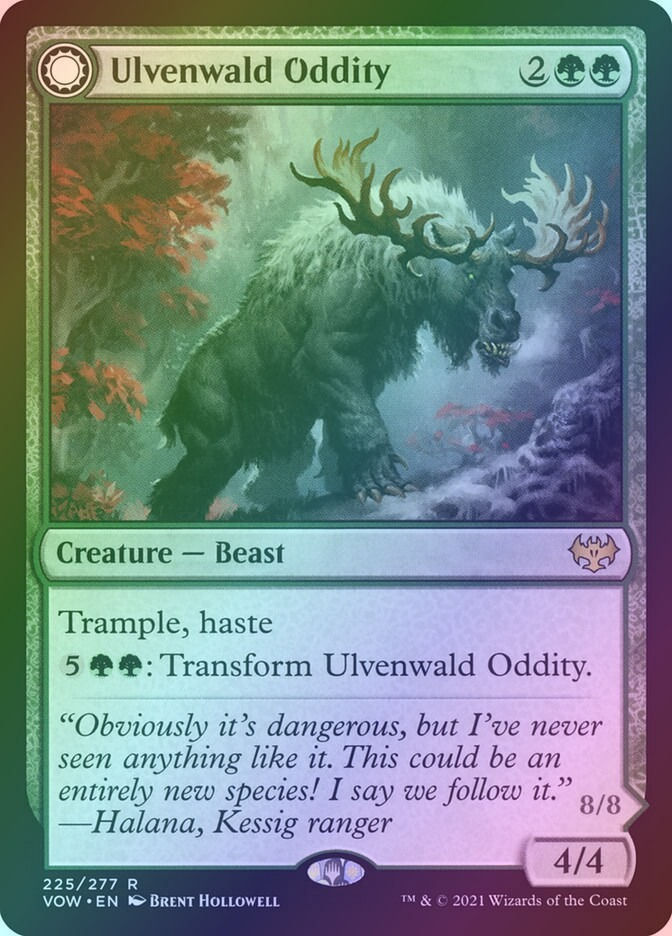 Ulvenwald Oddity // Ulvenwald Behemoth (VOW) (225) / Foil — cara 1 de 2