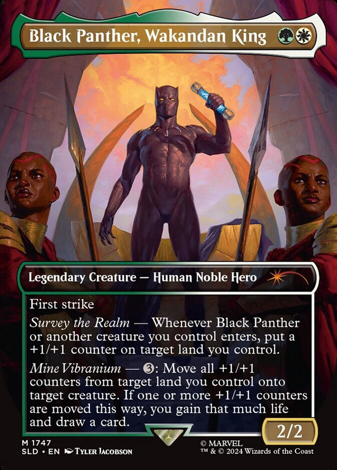 Black Panther, Wakandan King (SLD) (1747) / Borderless