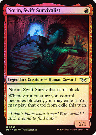 Norin, Swift Survivalist (DSK) (297) / Foil (Ghost)
