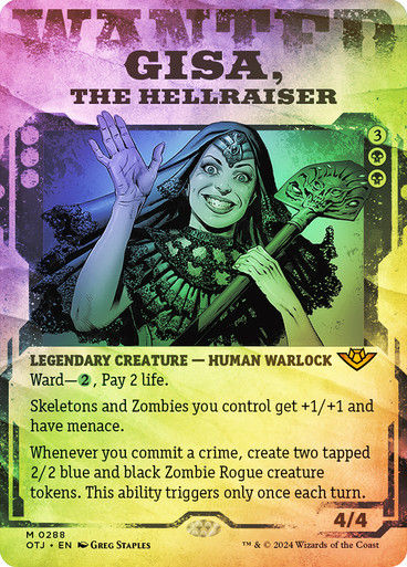 Gisa, the Hellraiser (otj) (288) / Foil Showcase