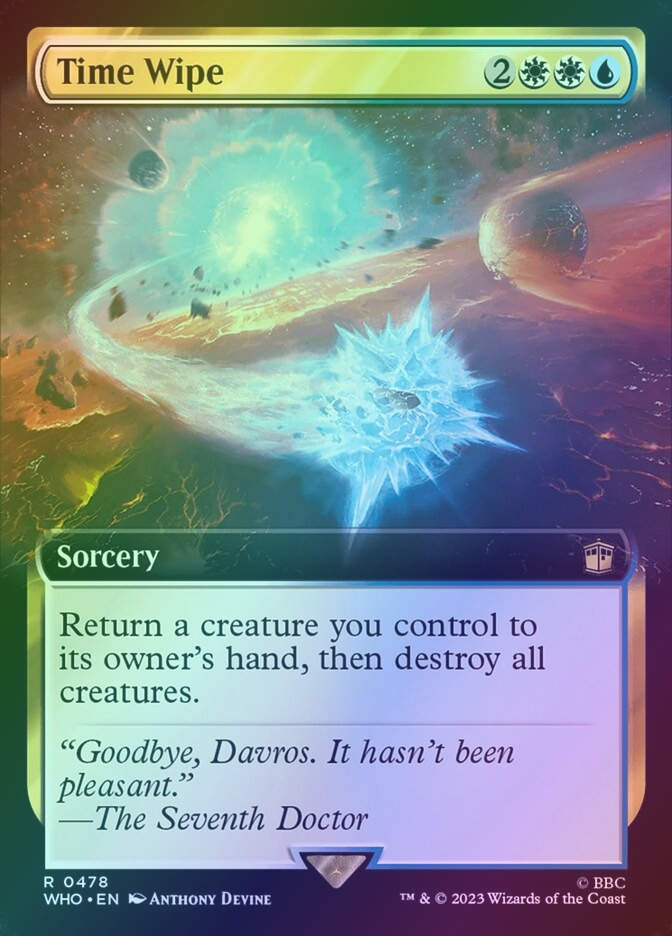 Time Wipe (WHO) (478) / Extended Art / Foil