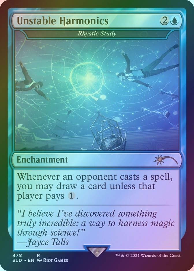 Rhystic Study (SLD) (478) / Foil
