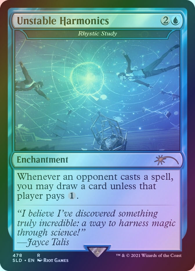 Rhystic Study (SLD) (478) / Foil