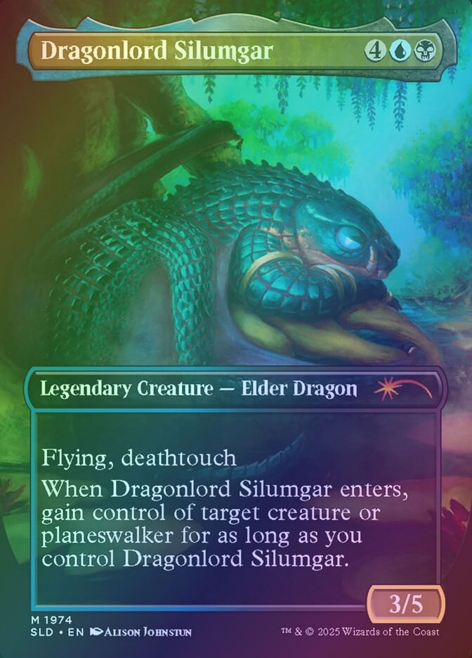 Dragonlord Silumgar // Dragonlord Silumgar (SLD) (1974) / Borderless / Foil — cara 2 de 2