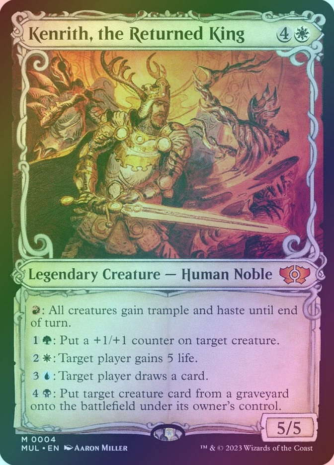 Kenrith, the Returned King (MUL) (4) / Showcase / Foil