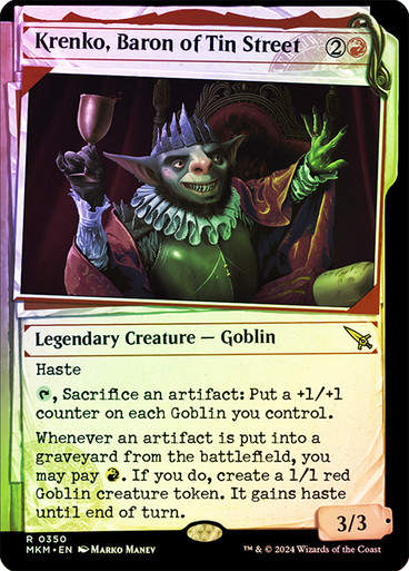 Krenko, Baron of Tin Street (mkm) (350) / Showcase Foil
