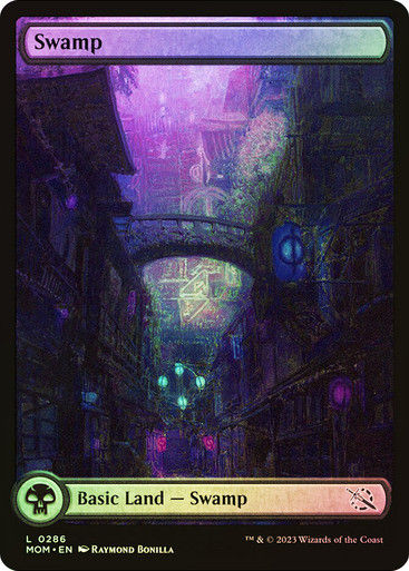 Swamp (mom) (286) / Full Art / Foil