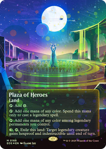 Plaza of Heroes (EOS) (168) / Borderless Galaxy Foil
