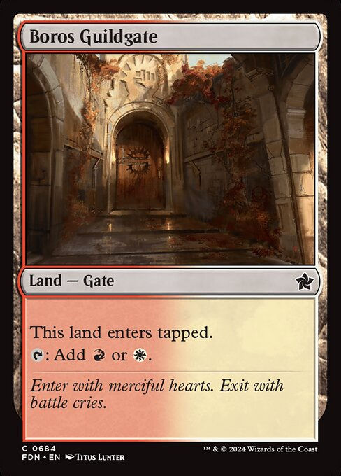 Boros Guildgate (FDN) (684) (Starter)