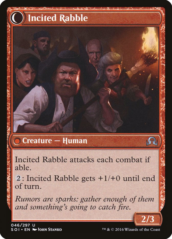 Town Gossipmonger // Incited Rabble (SOI) (46) — cara 2 de 2