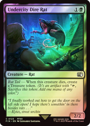 Undercity Dire Rat (FIN) (123) / Foil