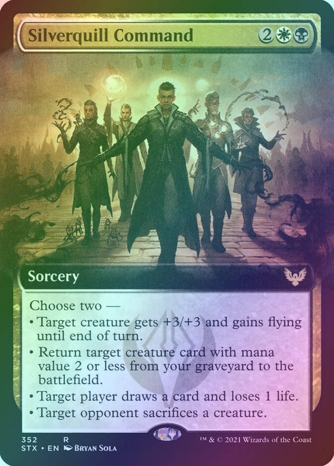 Silverquill Command (STX) (352) / Extended Art / Foil
