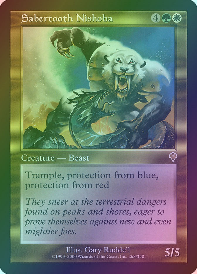 Sabertooth Nishoba (INV) (268) / Foil