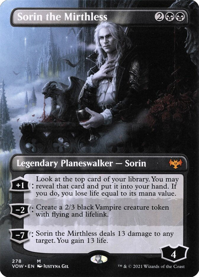 Sorin the Mirthless (VOW) (278) / Borderless