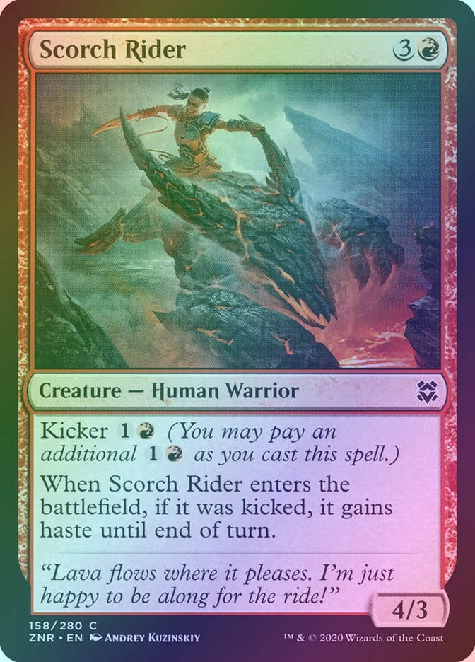 Scorch Rider (ZNR) (158) / Foil