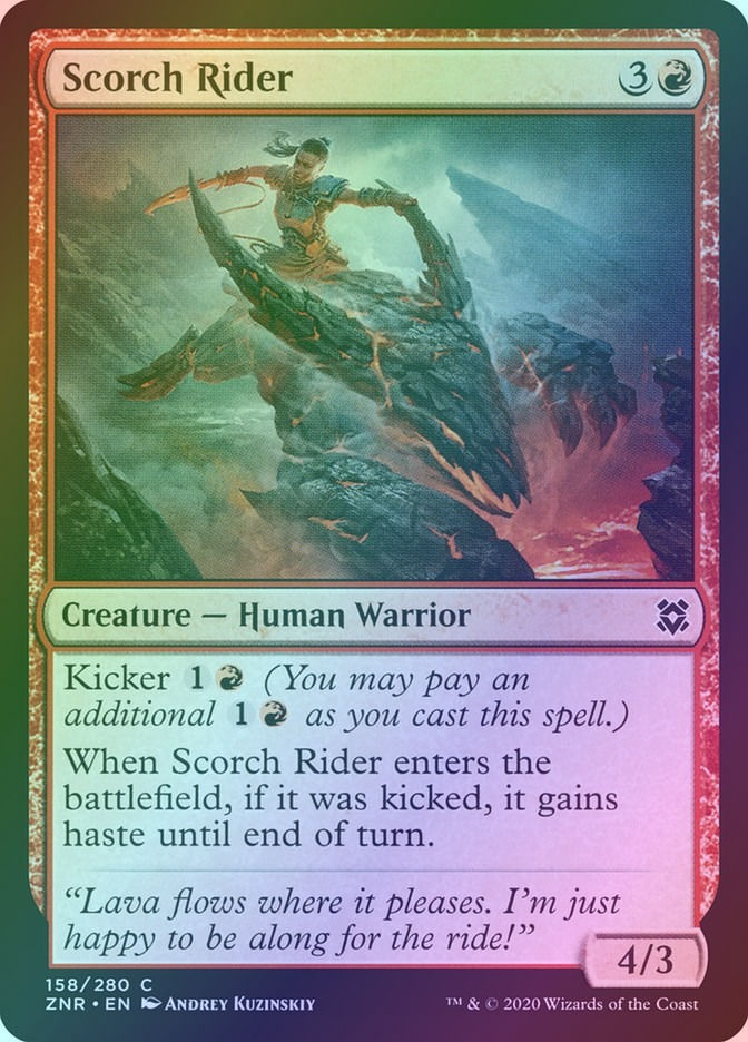 Scorch Rider (ZNR) (158) / Foil
