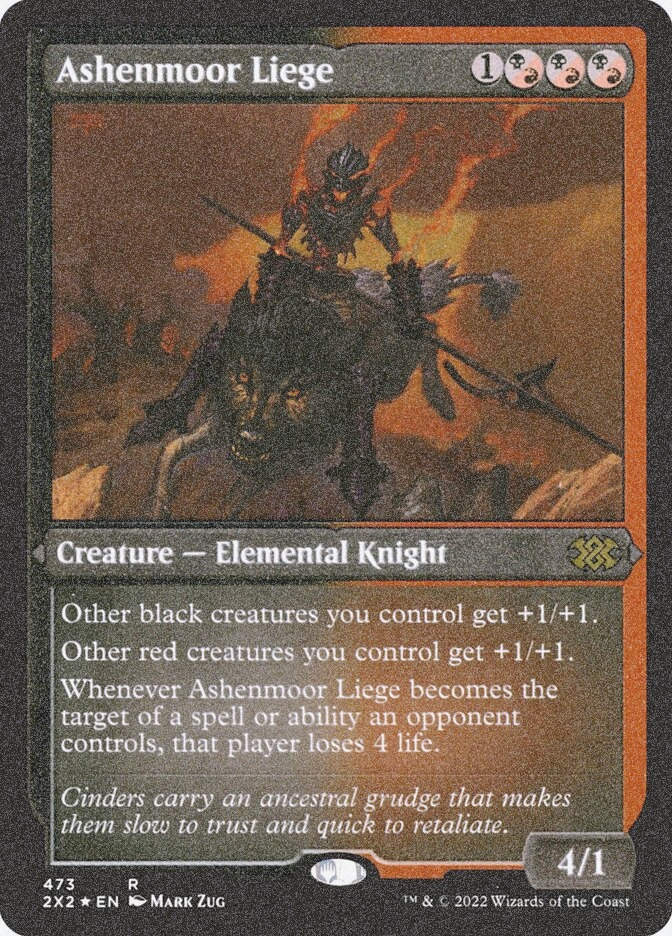 Ashenmoor Liege (2X2) (473) / Foil Etched