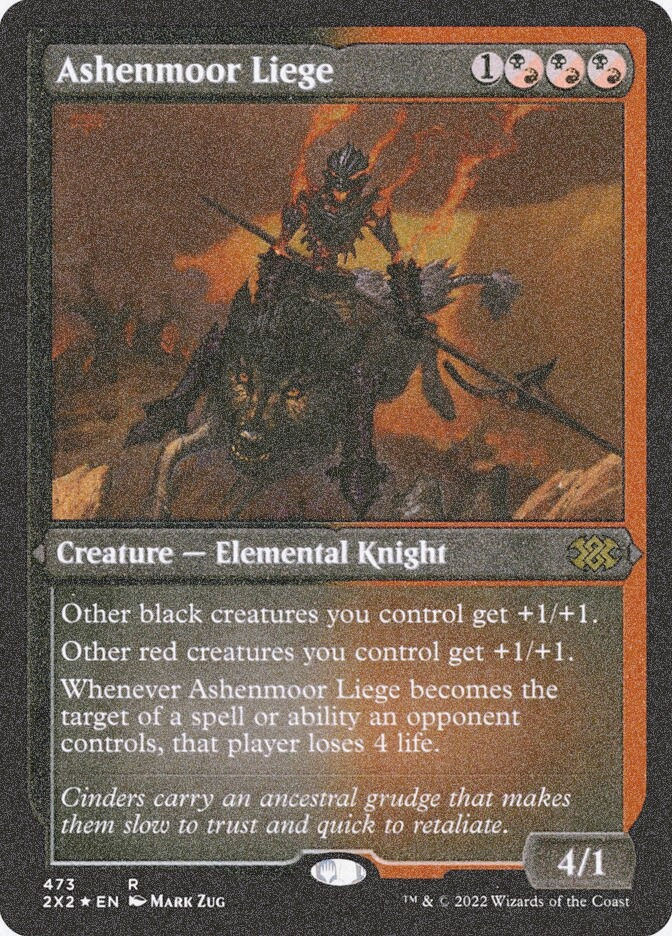 Ashenmoor Liege (2X2) (473) / Foil Etched