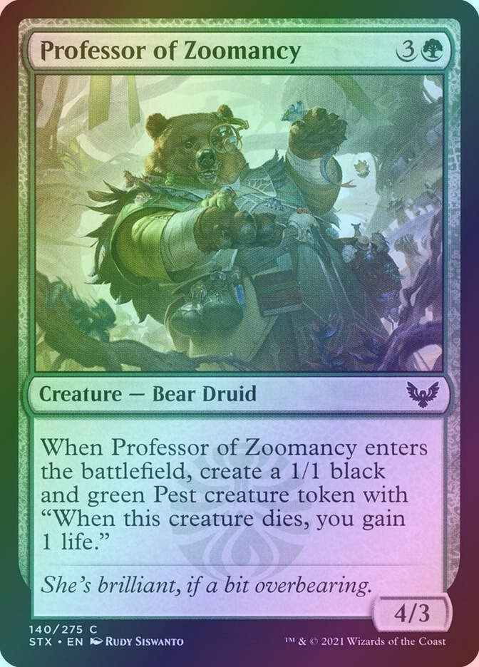 Professor of Zoomancy (STX) (140) / Foil