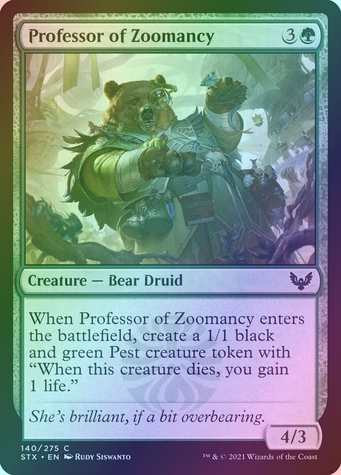 Professor of Zoomancy (STX) (140) / Foil