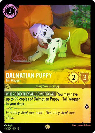 Dalmatian Puppy - Tail Wagger (#004c) (LOR_ITI) / Foil