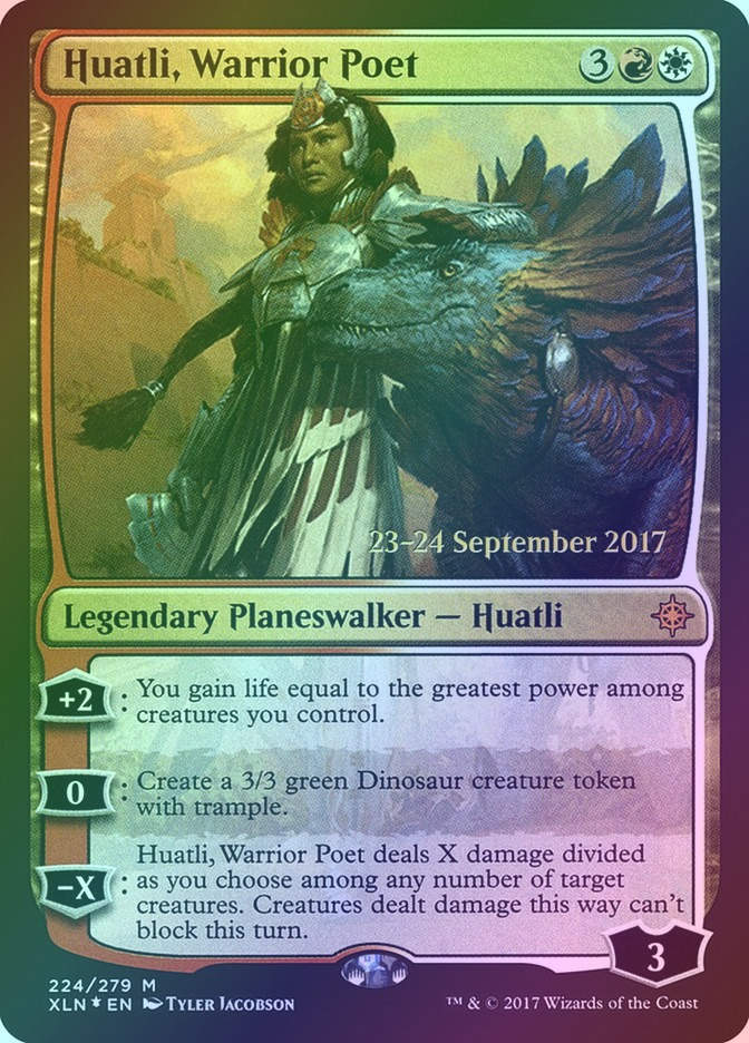 Huatli, Warrior Poet (PXLN) (224s) / Foil