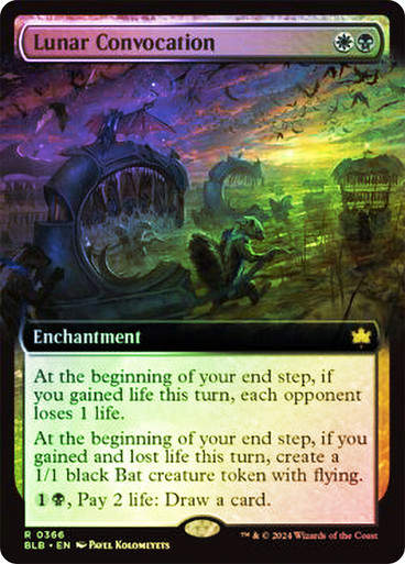 Lunar Convocation (blb) (366) / Extended Art Foil