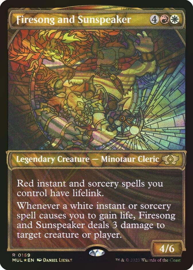 Firesong and Sunspeaker (MUL) (169) / Showcase / Halo Foil
