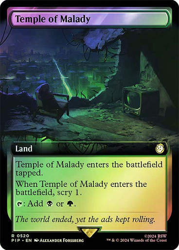 Temple of Malady (pip) (520) / Extended Art Foil
