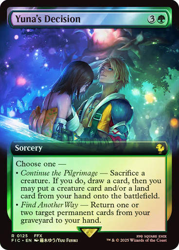Yuna's Decision (FIC) (125) / Extended Art / Foil