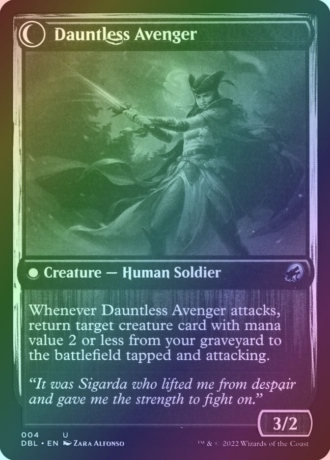 Bereaved Survivor // Dauntless Avenger (DBL) (4) / Foil — cara 2 de 2