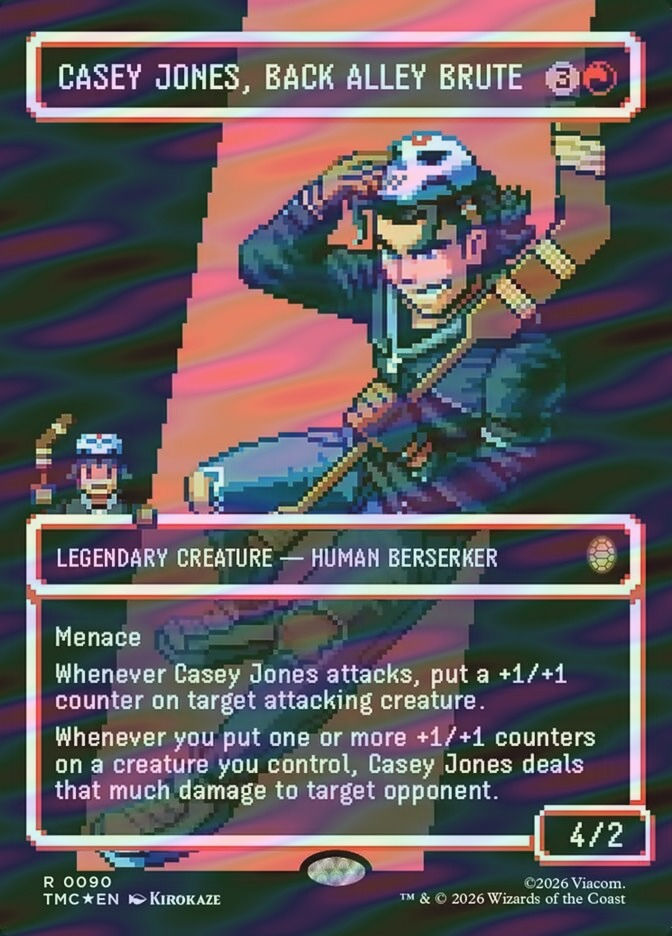 Casey Jones, Back Alley Brute (TMC) (90) / Borderless / Surge Foil