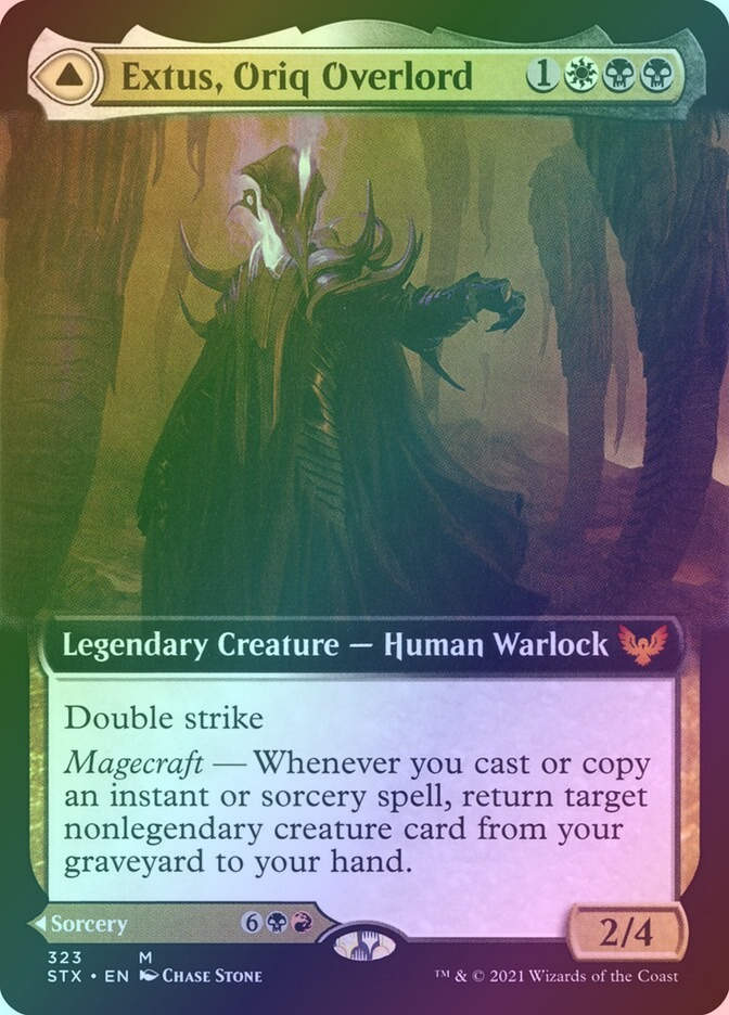 Extus, Oriq Overlord // Awaken the Blood Avatar (STX) (323) / Foil