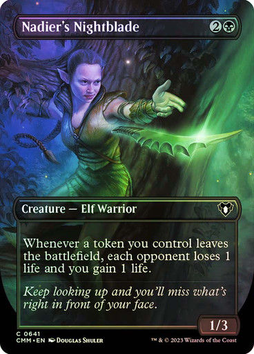 Nadier's Nightblade (cmm) / Borderless / Foil