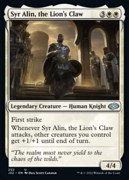 Syr Alin, the Lion's Claw (J22))