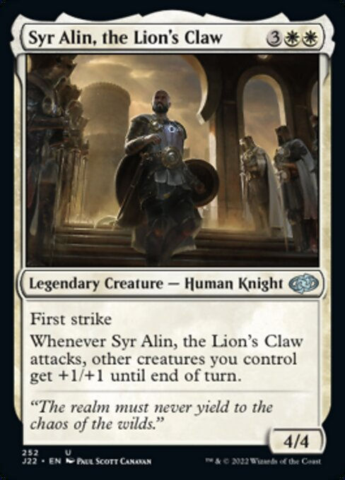 Syr Alin, the Lion's Claw (J22))