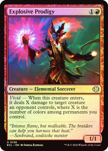 Explosive Prodigy (ECL) (136) / Foil