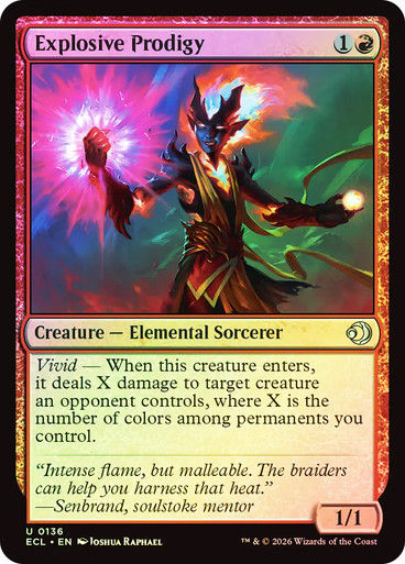 Explosive Prodigy (ECL) (136) / Foil