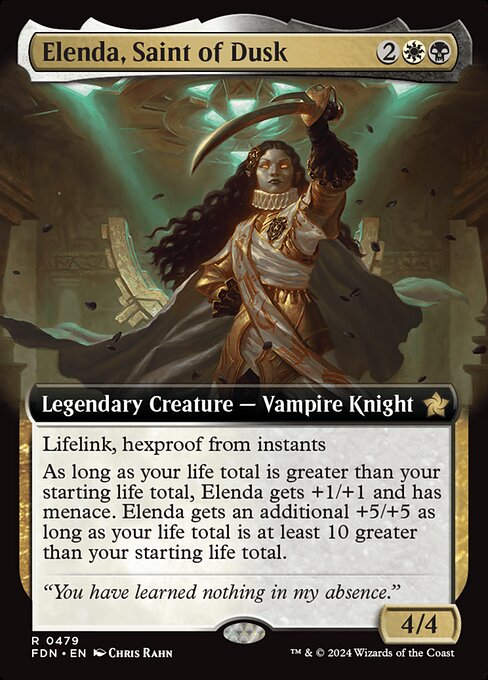 Elenda, Saint of Dusk (FDN) (479) / Extended Art
