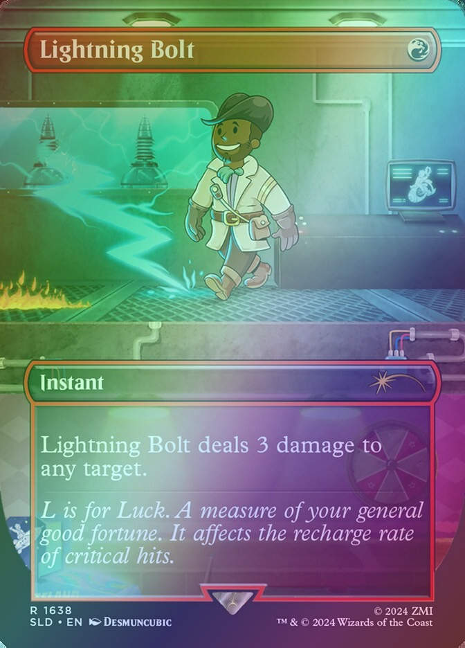 Lightning Bolt (SLD) (1638★) / Borderless / Rainbow Foil