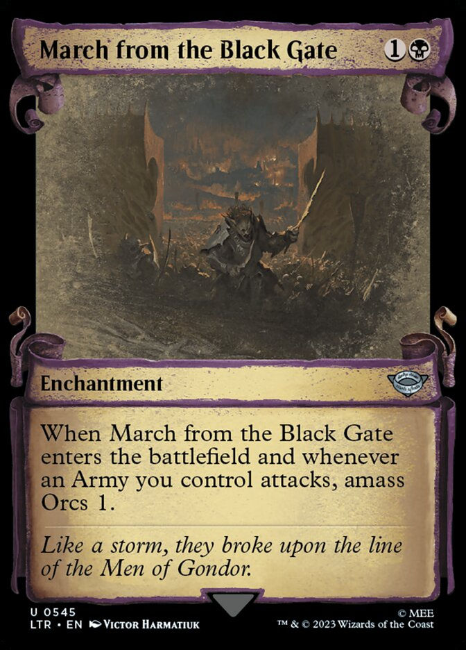 March from the Black Gate (LTR) (545) / Showcase