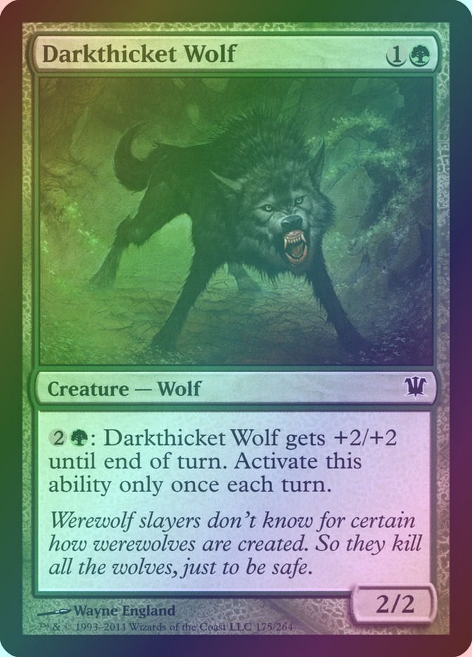 Darkthicket Wolf (ISD) (175) / Foil