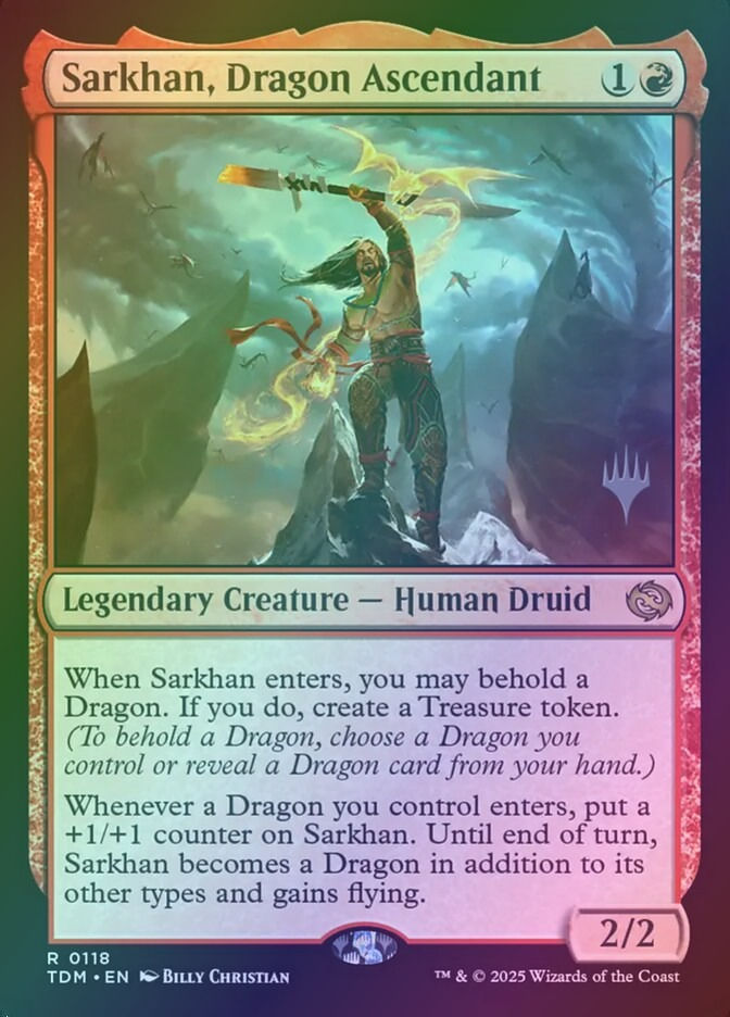 Sarkhan, Dragon Ascendant (PTDM) (118p) / Foil