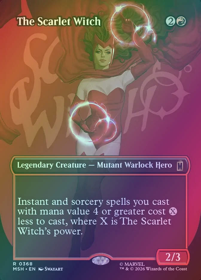 The Scarlet Witch (MSH) (368) / Borderless / Foil