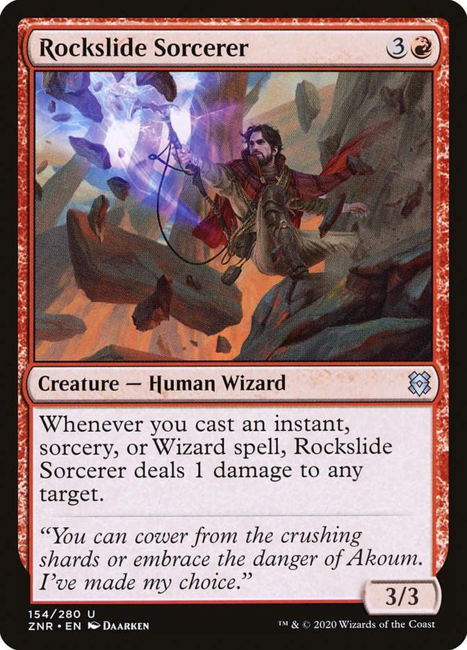 Rockslide Sorcerer (ZNR) (154)