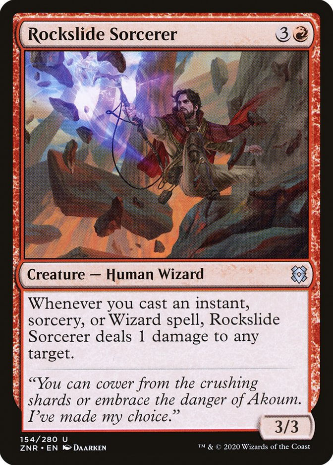 Rockslide Sorcerer (ZNR) (154)