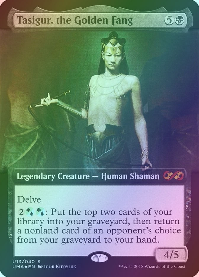 Tasigur, the Golden Fang (PUMA) (U13) / Extended Art / Foil