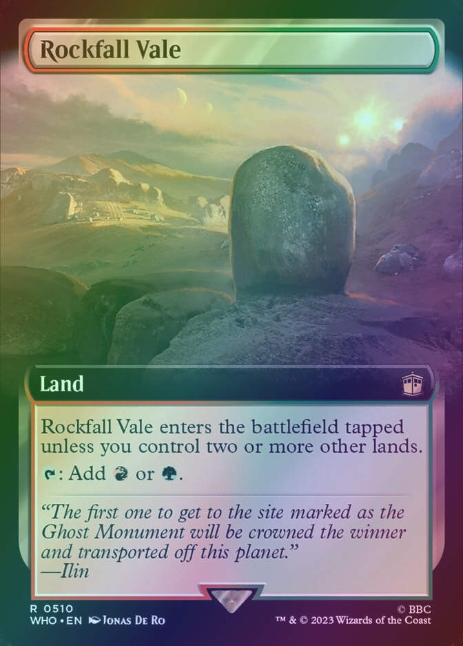 Rockfall Vale (WHO) (510) / Extended Art / Foil